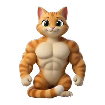 MuscleMeow character artwork