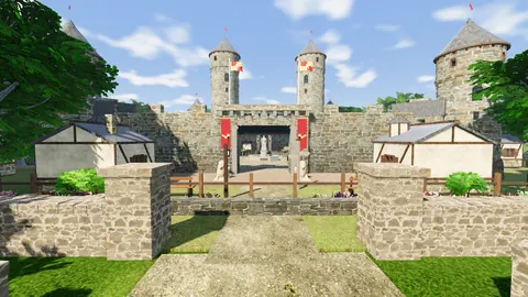 Castle Keep gatehouse and towers